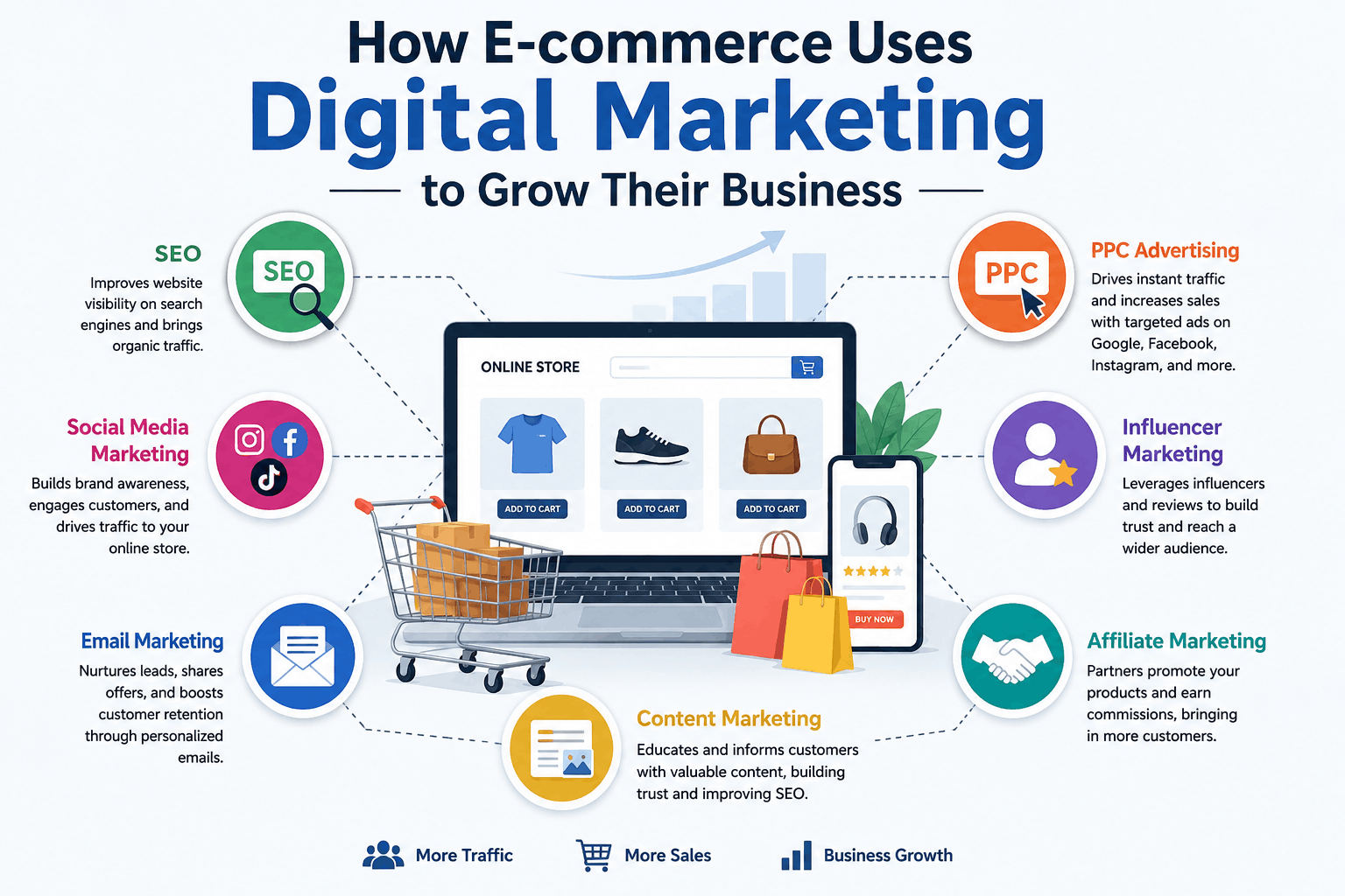 How E-commerce Uses Digital Marketing to Grow Their Business