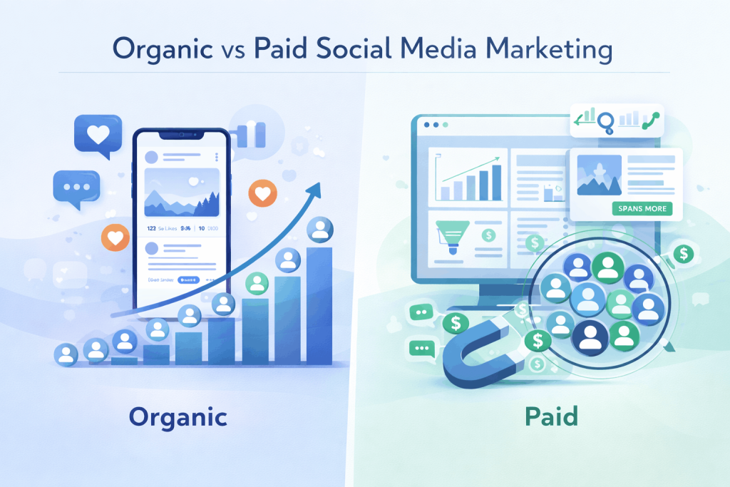 Organic vs Paid Social Media Marketing