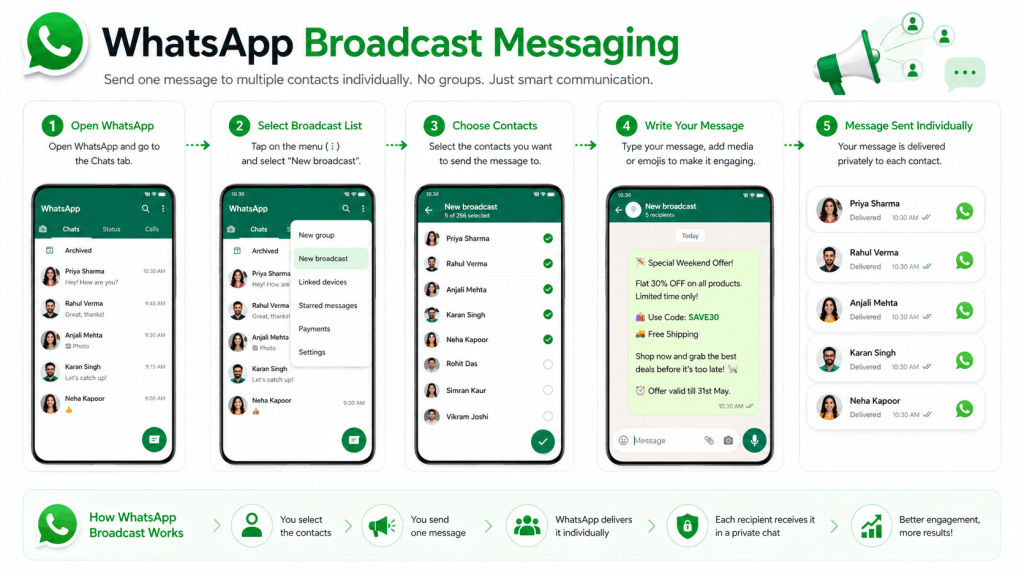 WhatsApp Broadcast vs Bulk Messaging