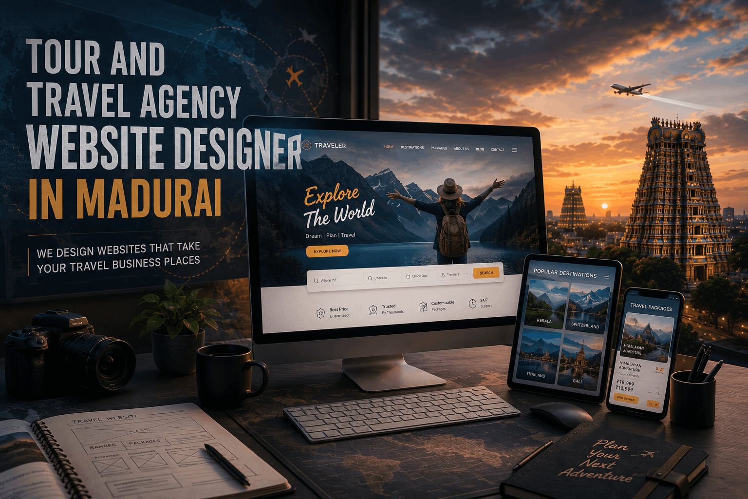 Tour And Travel Agency Website Designer in Madurai