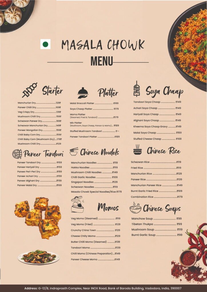 menu card designs